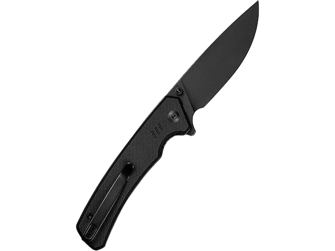 CIVIVI Merit Pocket Knife 3.28″ Drop Point Sandvik 14C28N Black Stonewash Blade G-10 Handle Black