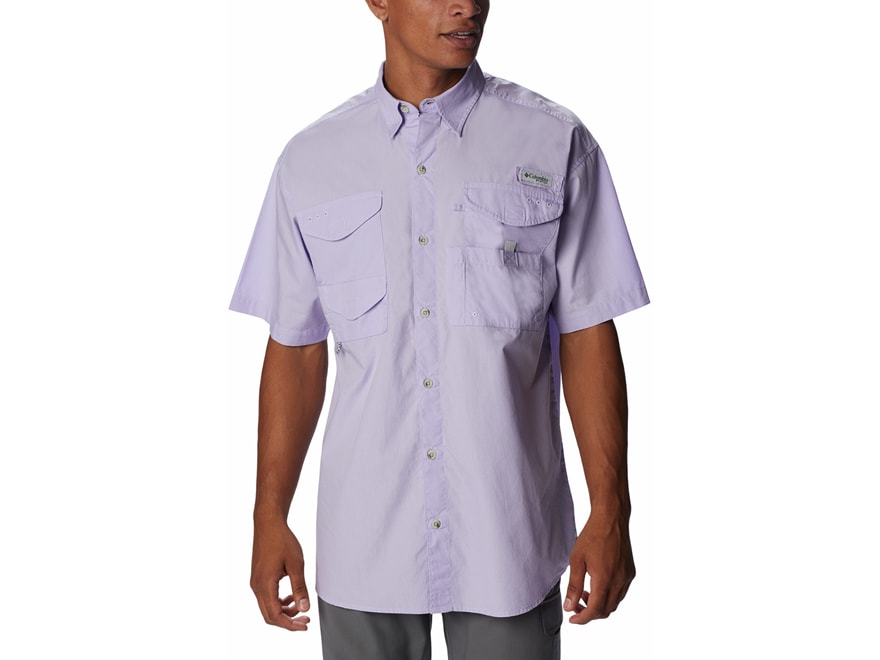 Columbia Men's Woven Shirt PFG Bonehead Short Sleeve Fishing Shirt