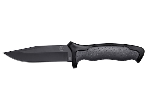 Buck 655 Nighthawk Fixed Blade Hunting Knife 4.875 Black Modifed Clip