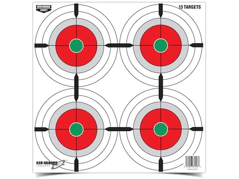 Birchwood Casey Eze-Scorer Multiple Bull's-Eye 12 Target Package of 12