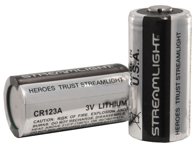 Streamlight - Standard Battery: Size CR123A, Lithium-ion - 93173490 - MSC  Industrial Supply