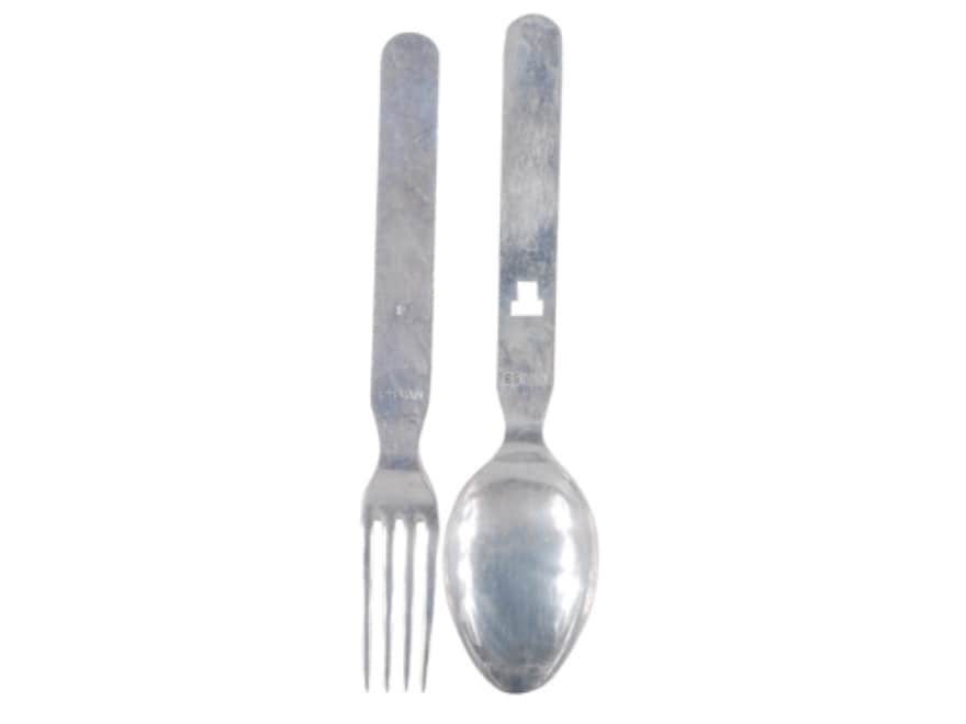Military Surplus East German 2Piece Aluminum Utensil Kit