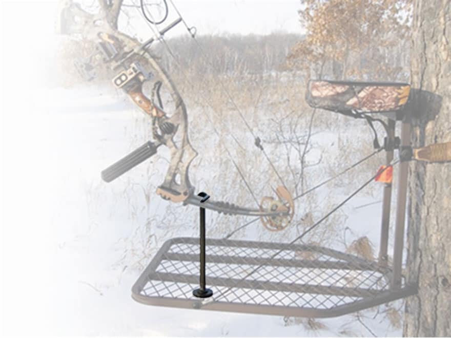 HME Archer's Treestand Platform Post Bow Holder Steel Brown