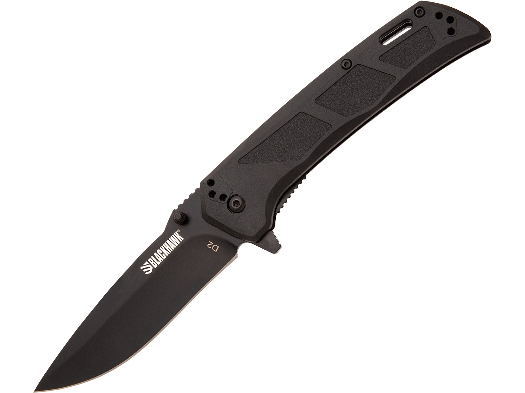 BLACKHAWK! BHBB401BK Folding Knife 4.25 Drop Point D2 Black Blade