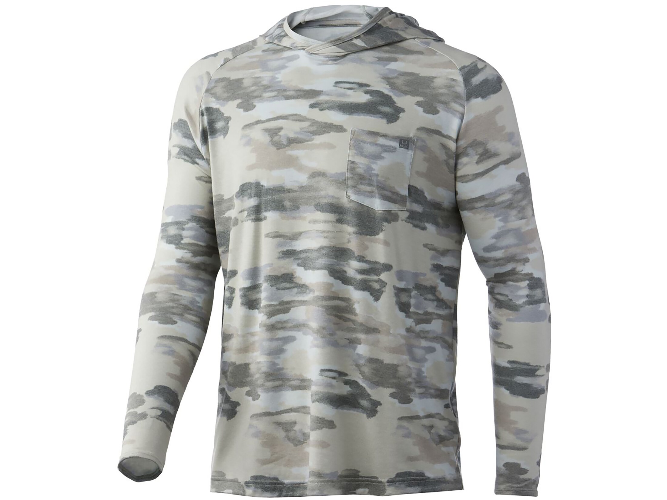 Chemise Légère Huk Waypoint Edisto L/S - Manches Longues UPF 50+ - Camo Homme Taille M