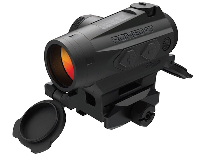 Sig Sauer ROMEO4T Red Dot Sight 1x Ballistic Circle Dot Reticle Hex Bolt Mount and Space Solar/Battery Powered Black
