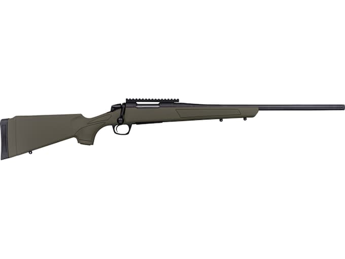 CVA Cascade Bolt Action Rifle 7mm-08 Remington 22" Graphite Black Threaded Barrel Graphite Black Frame OD Green Field Stock
