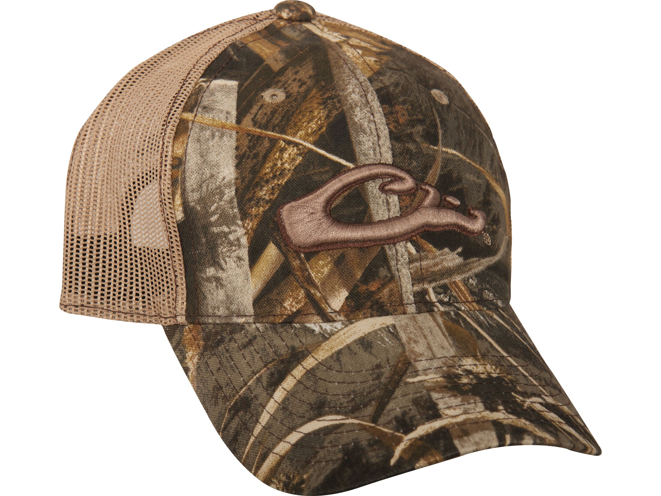 Drake Mesh Back 6-panel Camo Logo Cap Realtree Max-5 Camo