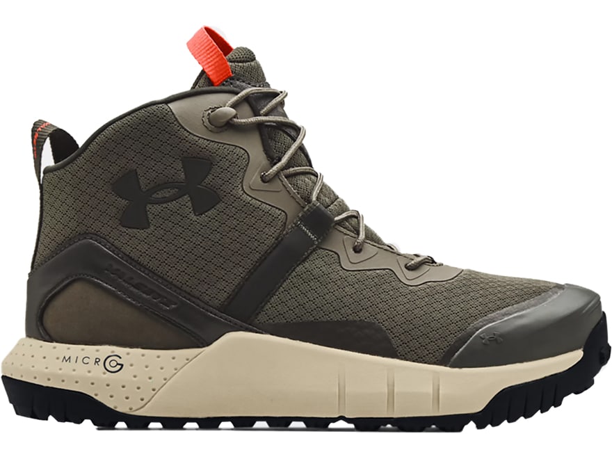 Under Armour Micro G Valsetz Mid Tactical Boots Leather Coyote Men's