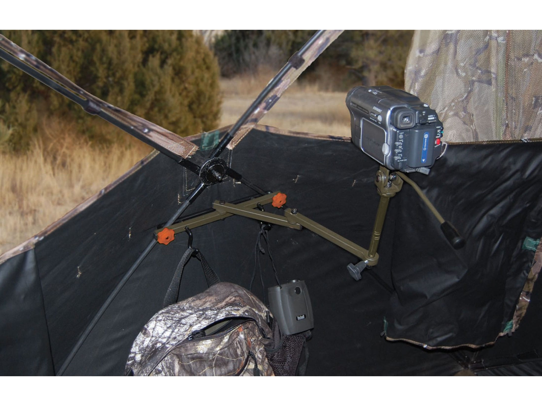 HME Ground Blind Video Camera Arm Steel Brown