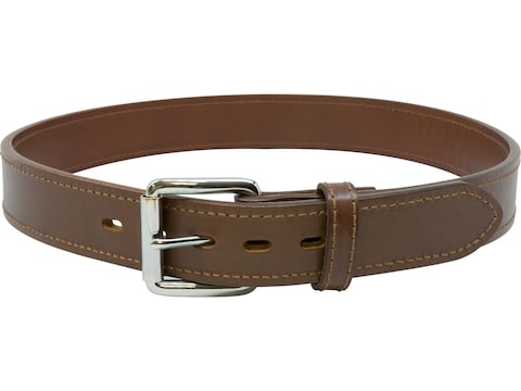 MidwayUSA Concealed Carry Leather 1-1/2 Gun Belt Dark Brown 38 Brass