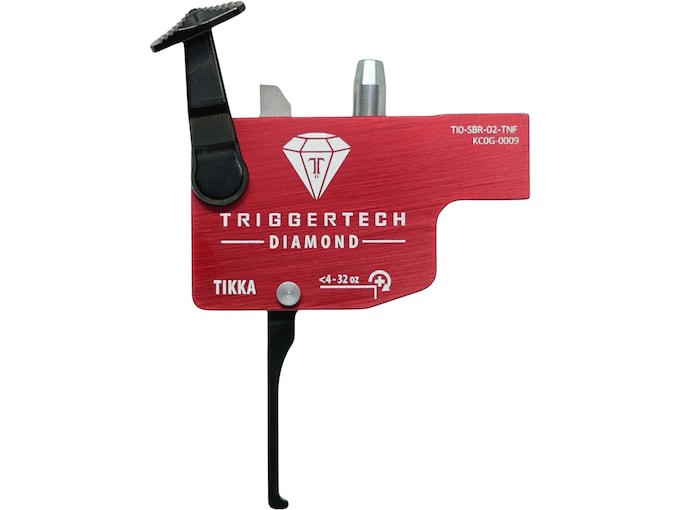 TriggerTech Diamond Single Stage Trigger for Tikka Right Hand Red Flat