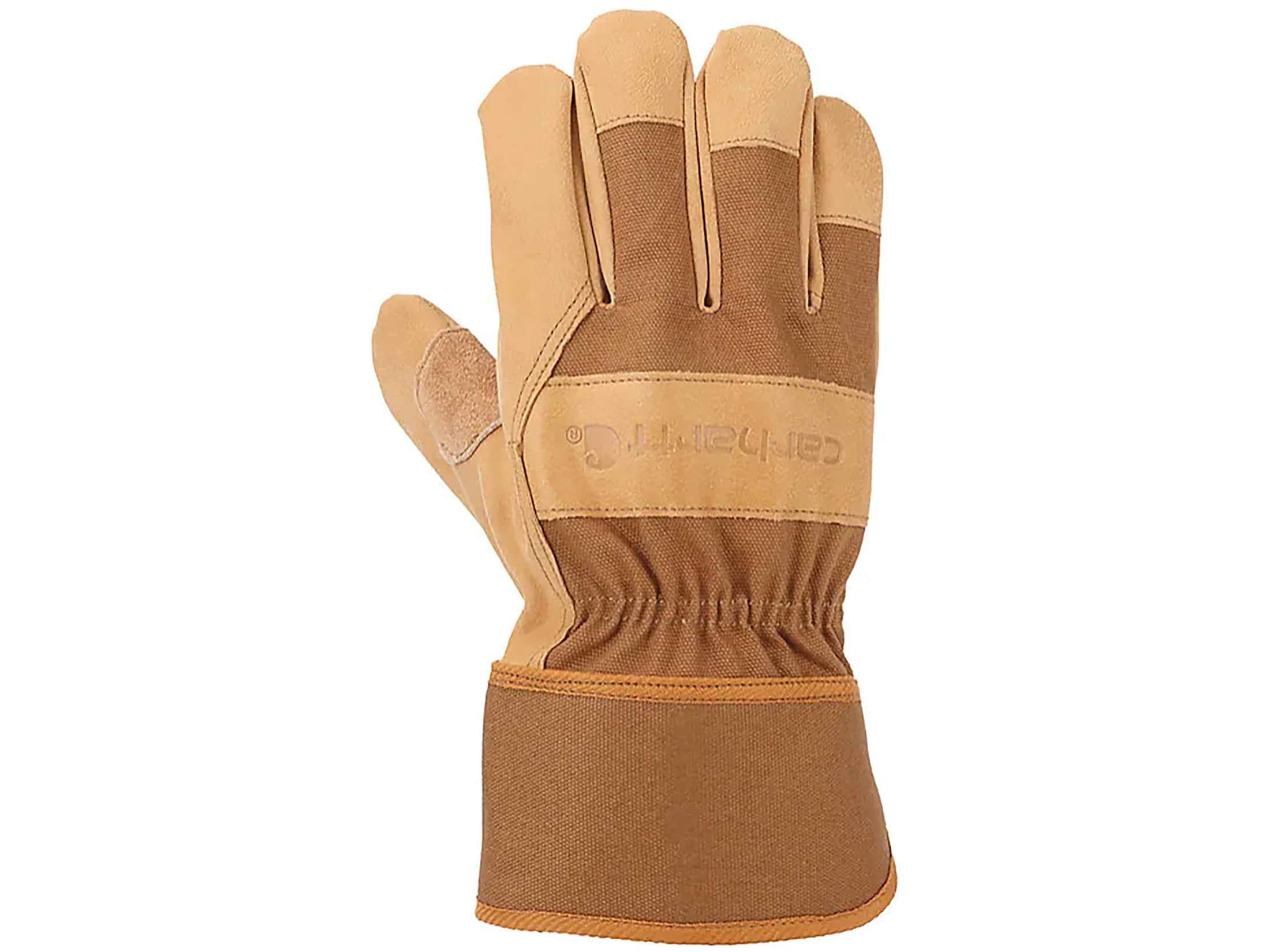 Carhartt Men's Safety Cuff Work Gloves Brown Large