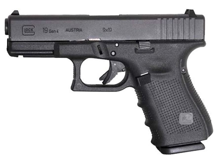 Glock 19 Gen4 Semi-Auto Pistol 9mm Luger 4.02 Barrel 15-Round Black