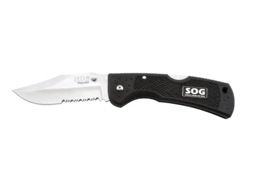 SOG Specialty Knives - 3-13/32″ Blade, 8.2″ OAL, Partially Serrated Clip  Point Folding Knife - 57960734 - MSC Industrial Supply