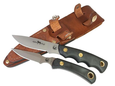 Knives of Alaska Alpha Wolf/Cub Bear Combination Fixed Blade Hunting Knife Set