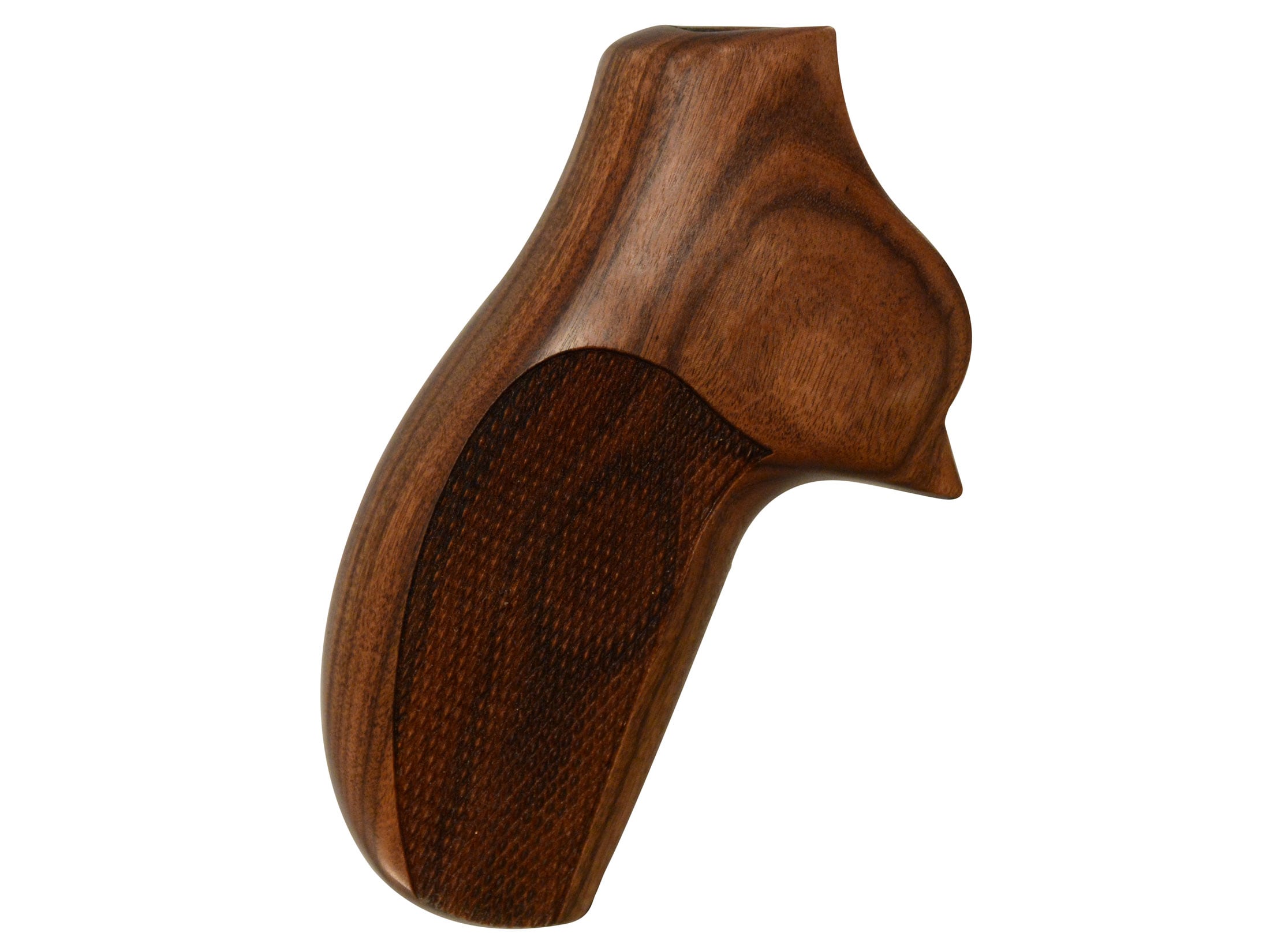 Hogue Fancy Hardwood Grips Ruger SP101 Checkered Pau Ferro