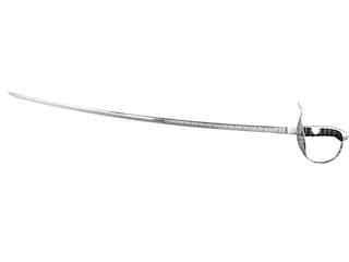 Cold Steel English Back Sword 32" Carbon Steel Blade, Black Leather