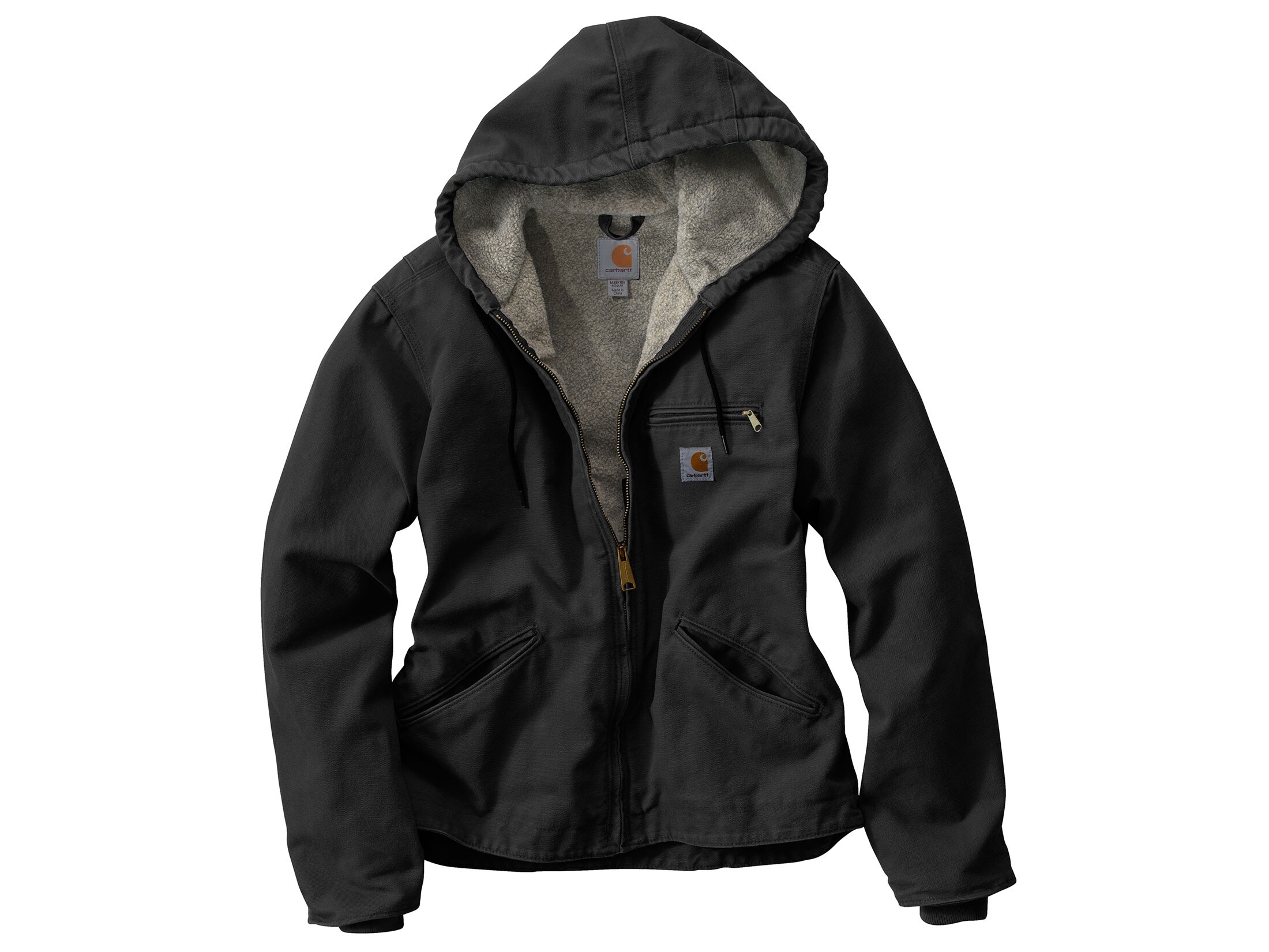 Carhartt Women's Sandstone Sierra Sherpa Lined Full-Zip Hooded Jacket