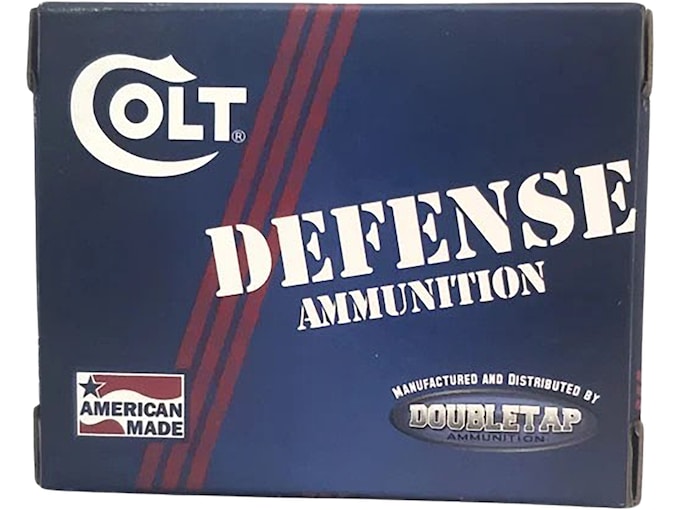 DoubleTap Colt Defense 9mm Luger Ammo 124 Grain Jacketed Hollow Point Box of 20