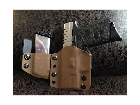 Lenwood Leather Full Battle Dress Holster with Mag Pouch
