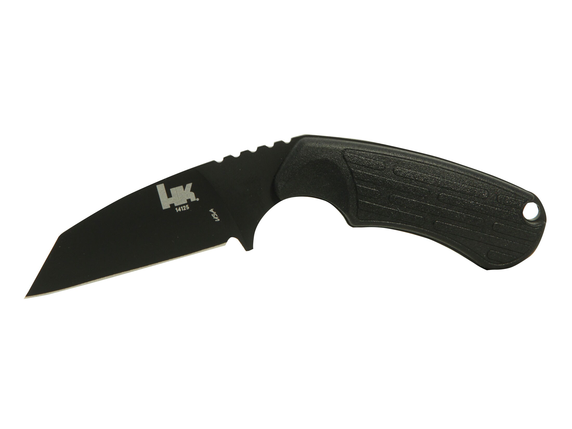 HK Plan D Fixed Blade Knife 2.9 Wharncliffe N680 Black SS Blade