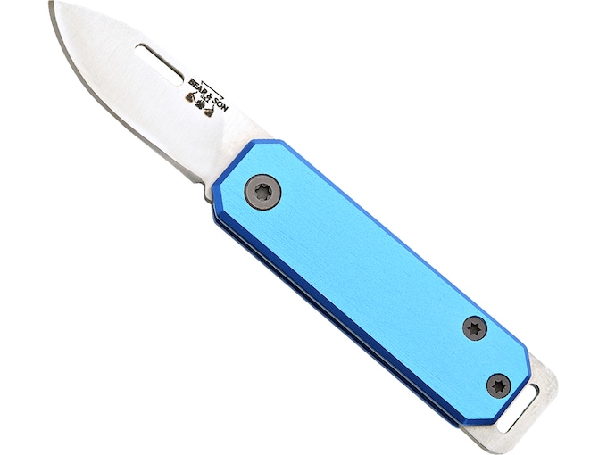 BEAR & SON SLIP JOINT FOLDER – 1.5″ BLUE/SS ALUMIMUN HANDLE | USA Gun Store,