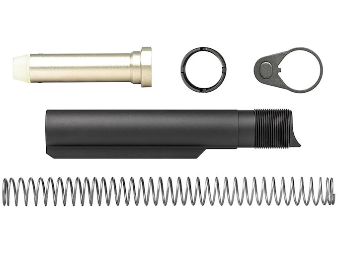 Aero Precision Enhanced Receiver Extension Buffer Tube Assembly 6-Position Mil-Spec Diameter AR-15 Carbine Aluminum Black