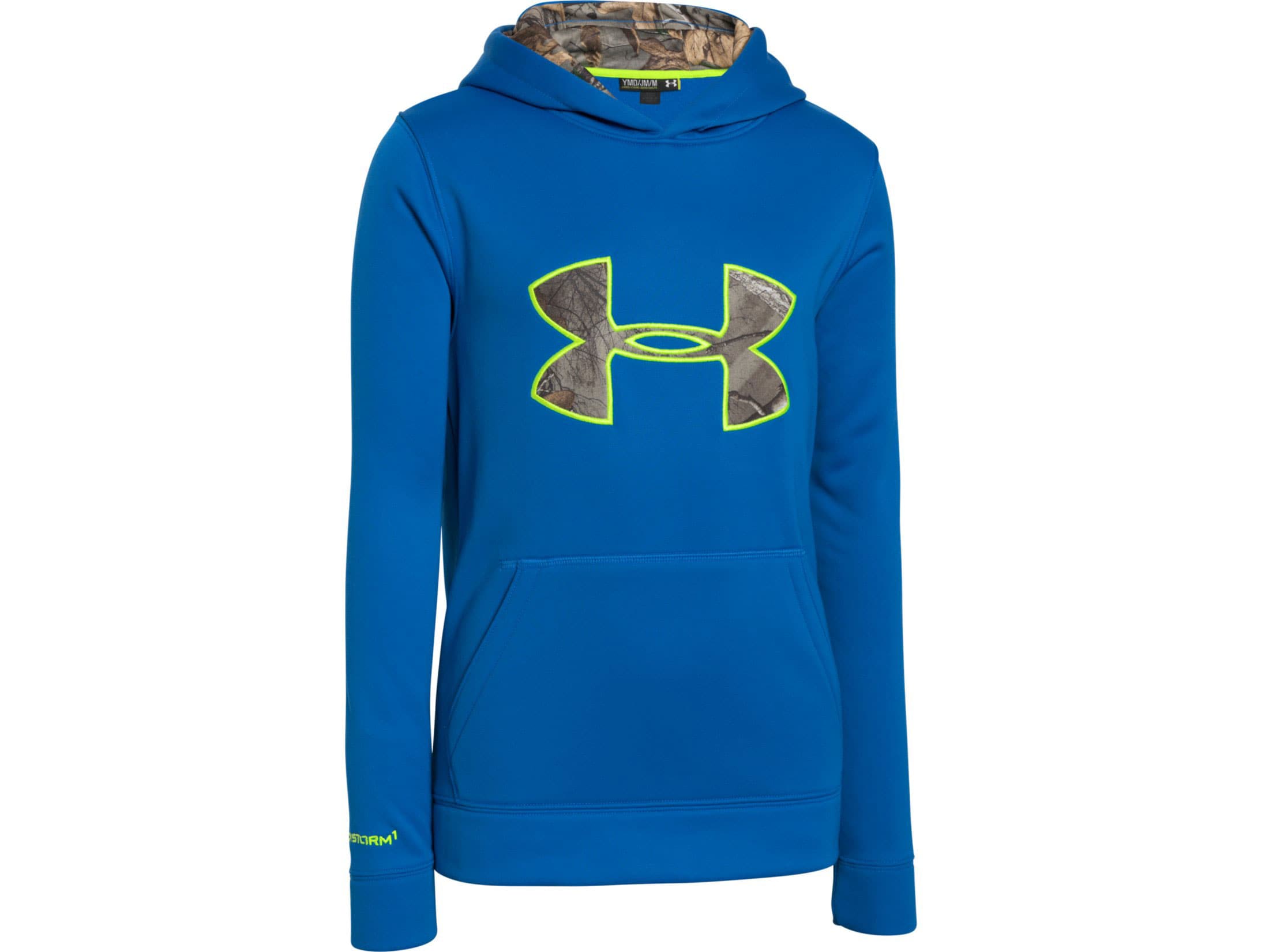 Under Armour Youth UA Storm Cal Hoodie Polyester Ultra Blue Medium