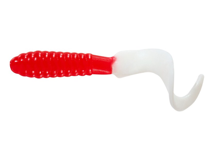 2 Teenie Tail/Opaque Red/White Tail 