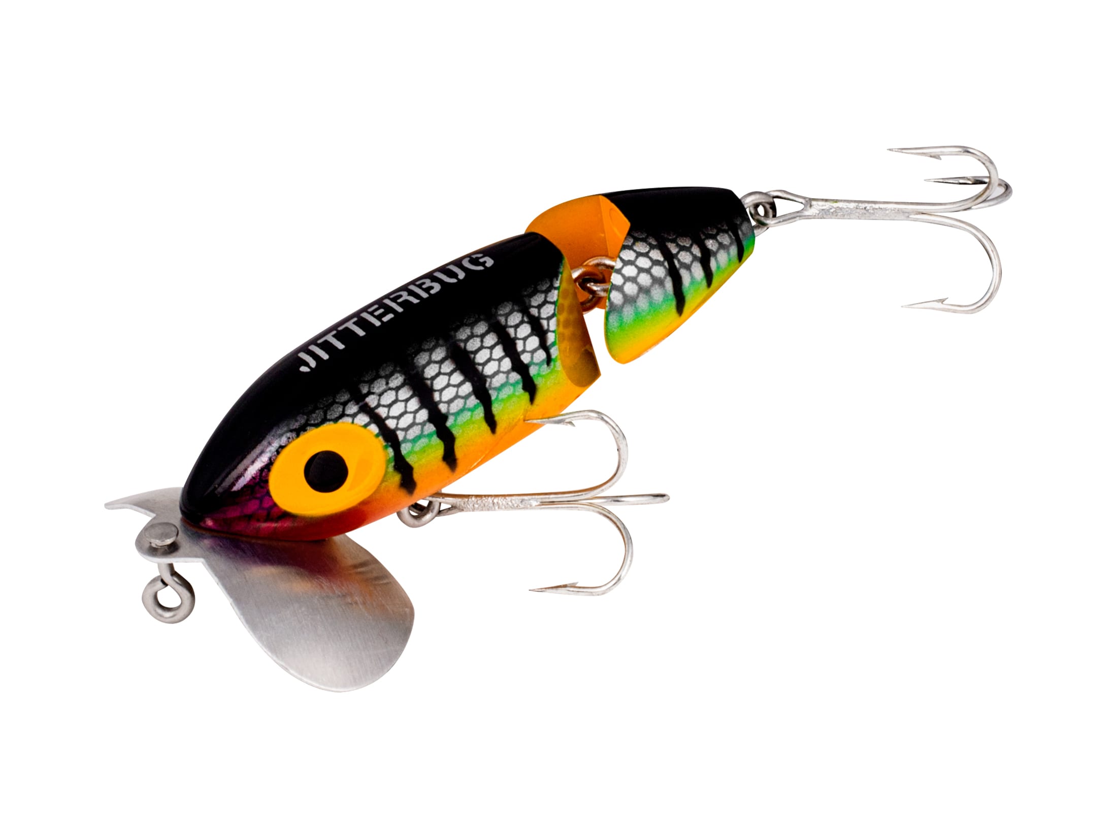 Arbogast Jitterbug 670 Jointed Topwater Black