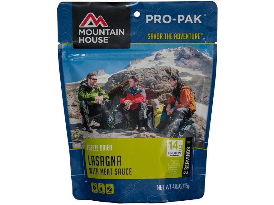 Mountain House ProPak VacuumSealed Lasagna Meat Sauce Freeze Dried