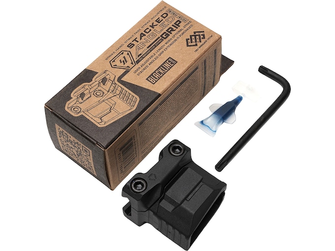 Strike Industries Stacked Angled Grip with Cable Management Picatinny Polymer Black