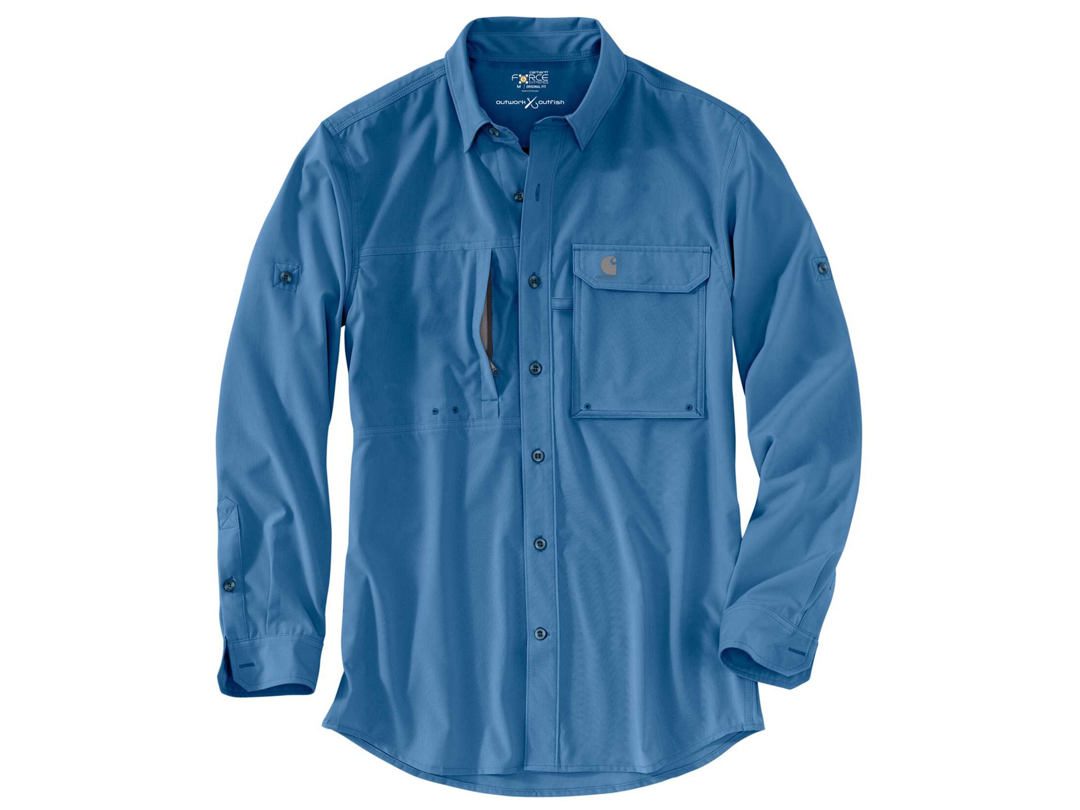 Carhartt Men's Force Extremes Angler Long-Sleeve Shirt Work Utility Button