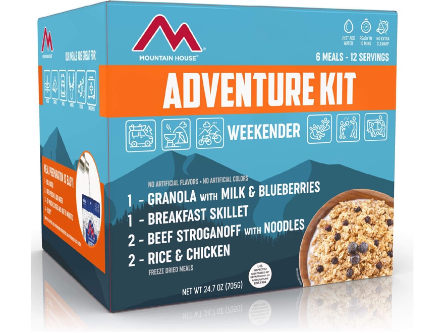 Mountain House Weekender Kit Freeze Dried Food 12 Serving