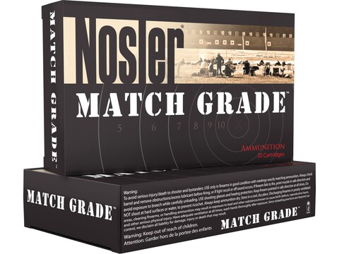 Nosler Match Grade Ammunition 300 Winchester Magnum 210 Grain RDF Hollow Point Boat Tai...
