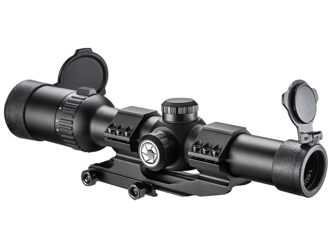 Barska AR6 Rifle Scope 1-6x24mm Mil Dot Reticle Matte Black