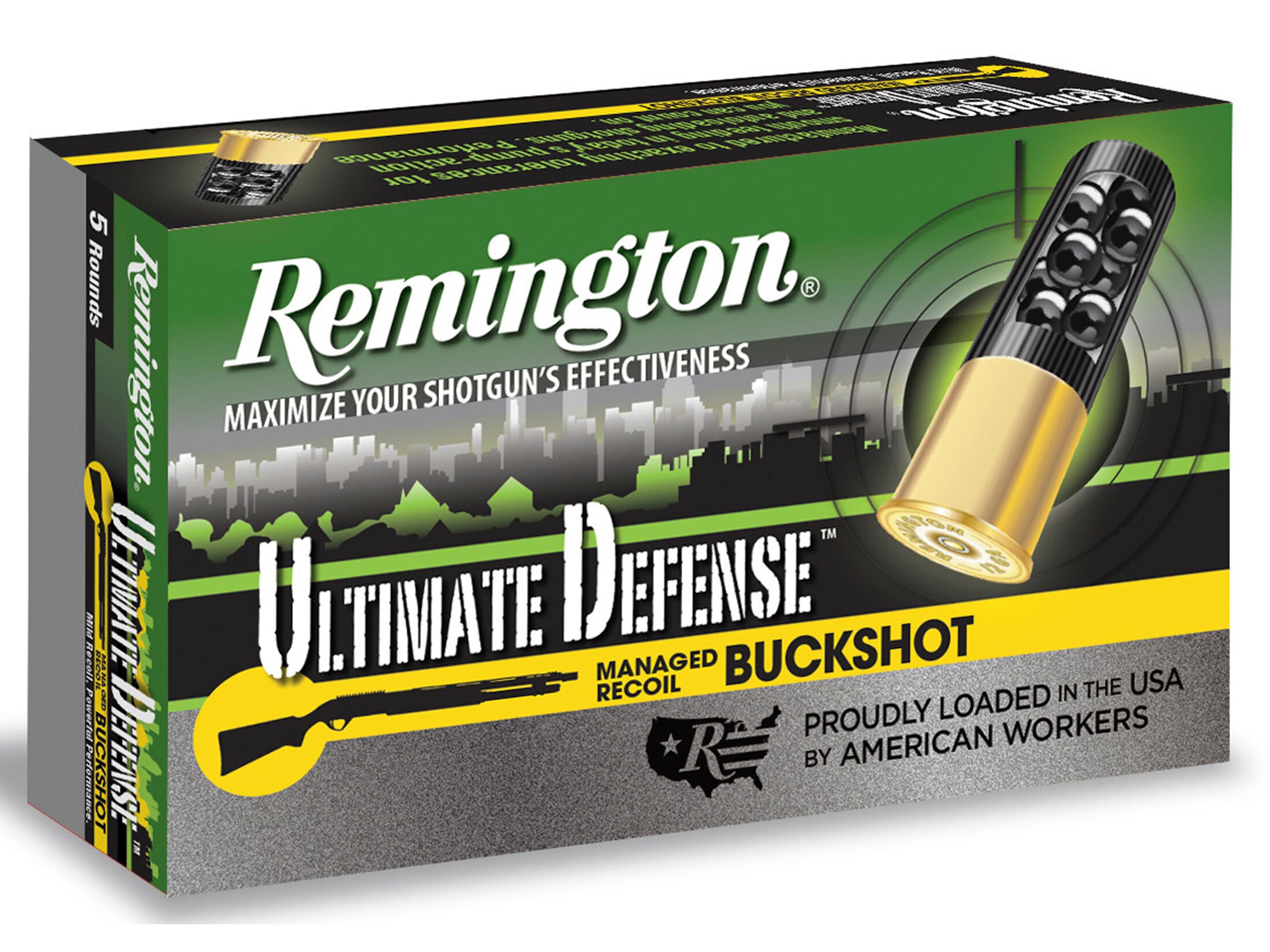 Remington Ultimate Defense 20 Ga Ammo 2 3 4 3 Buckshot 17 Pellets