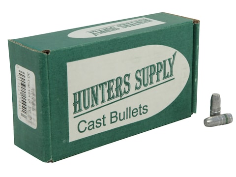 Hunters Supply Hard Cast Bullets 30 Caliber (311 Diameter) 154 Grain Lead Flat Point