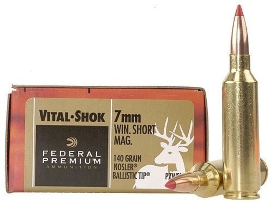 Federal Premium 7mm Winchester Short Mag (WSM) Ammo 140 Grain Nosler