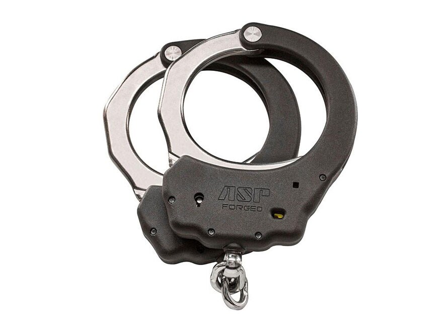 ASP Ultra Chain Steel Handcuffs 7075T6 Aluminum Frame Black