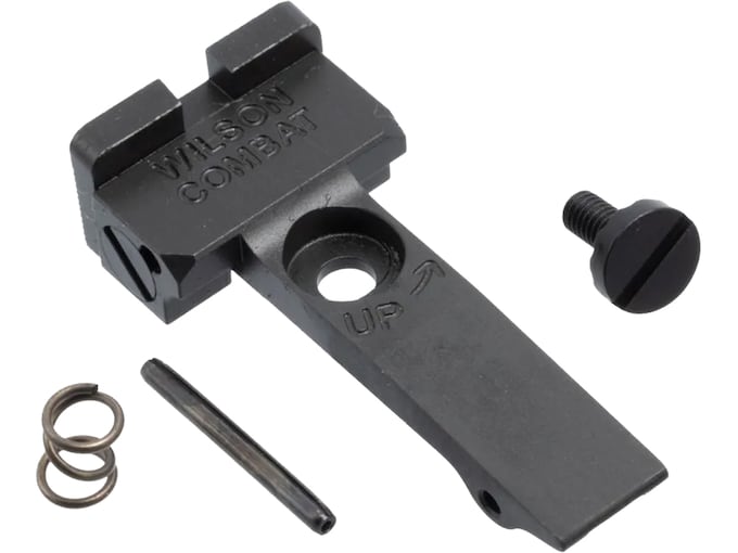 Wilson Combat Battlesight Rear Sight Serrated Blade Square Notch Colt Python, Anaconda Steel Black