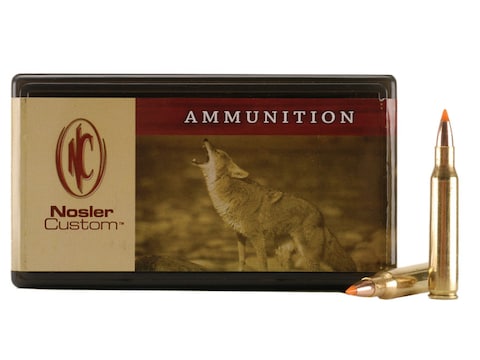 Nosler Custom Ammo 222 Remington Mag 50 Grain Ballistic Tip Varmint