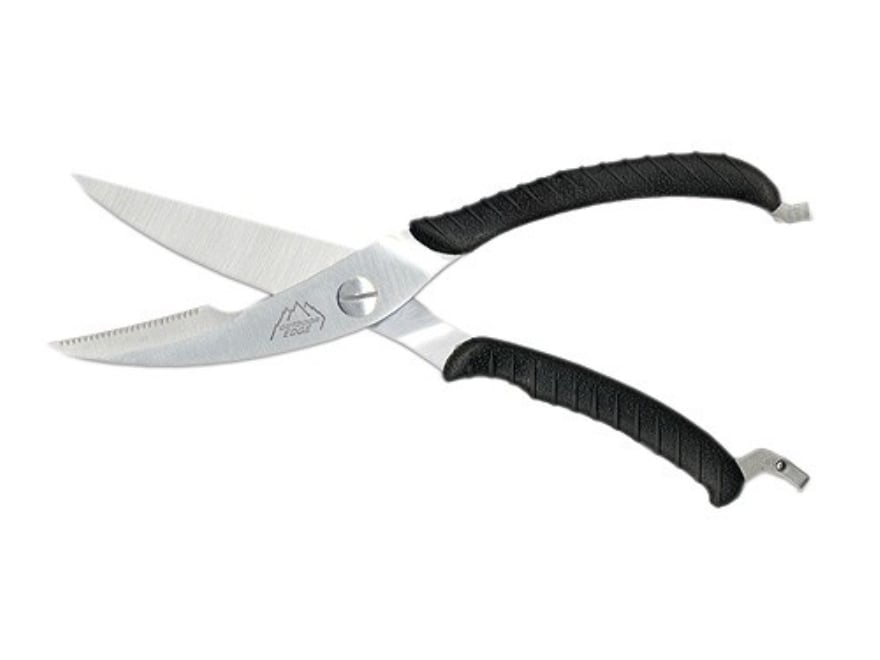Outdoor Edge Game Shears 3.5" Stainless Steel Blade 10" Overall Length Polymer Handle Black with Nylon Sheath