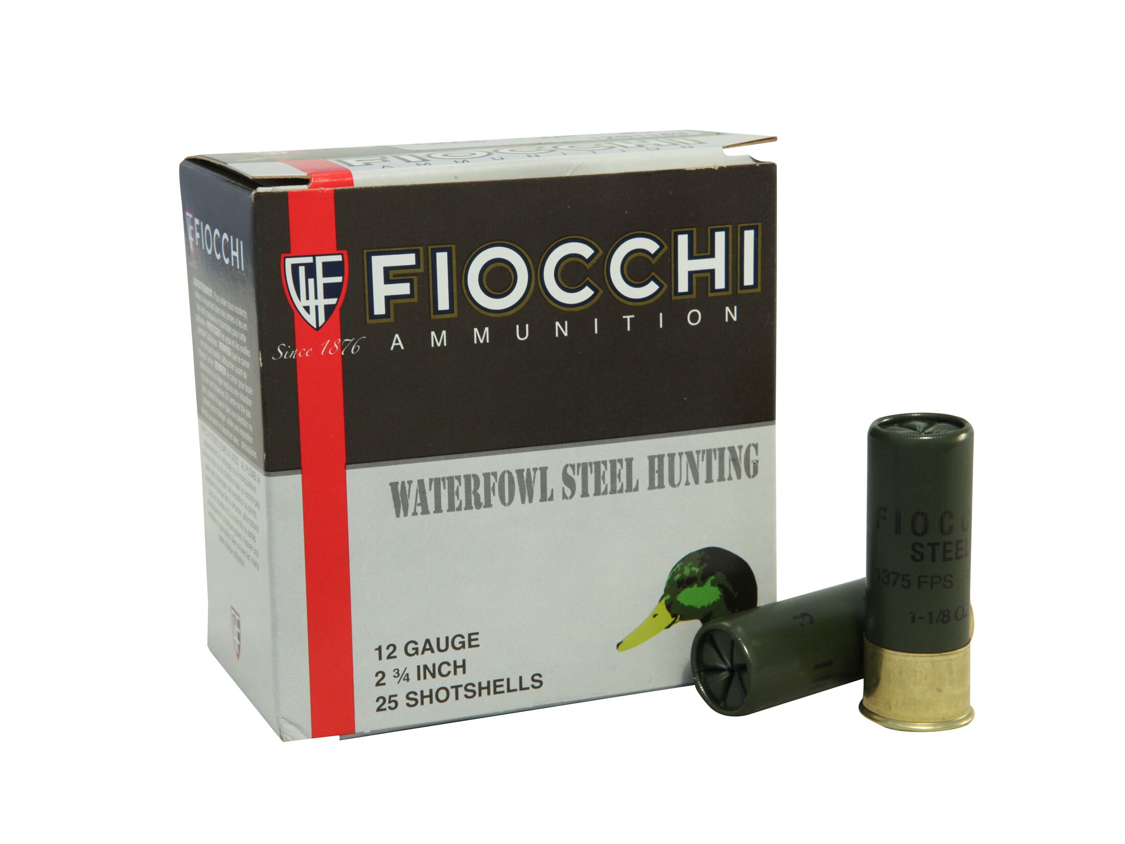 Fiocchi Exacta Ammo 12 Ga 2-3/4 1-1/8oz #3 Steel Shot Box of 25