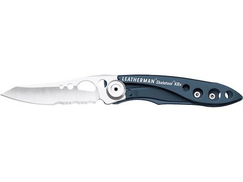Leatherman Skeletool KBx Folding Knife 2.6" Serrated Clip Point 420HC Stainless Steel B...