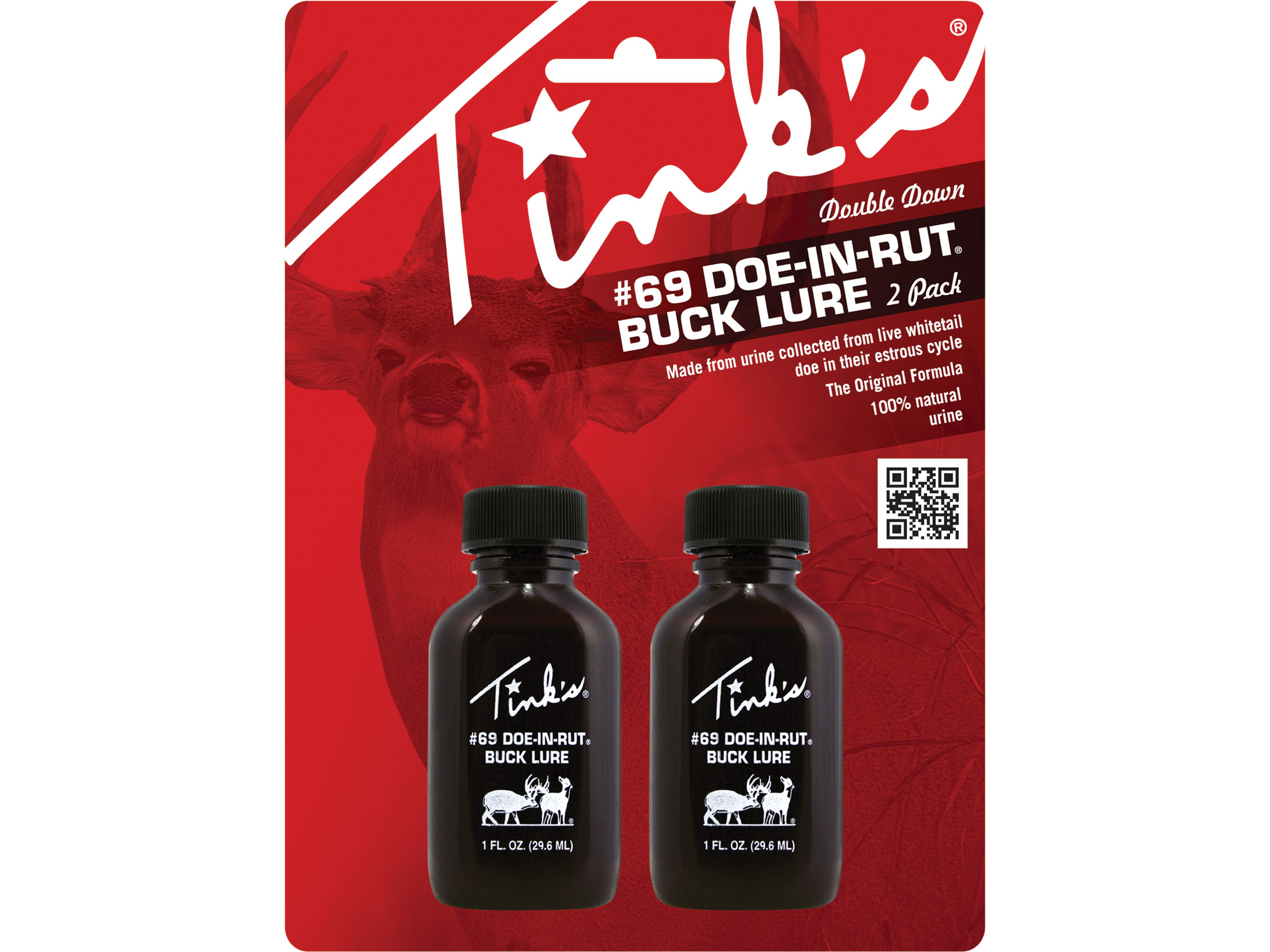 Tink's #69 Doe-in-Rut Buck Lure Deer Scent Liquid 1oz Pack ...
