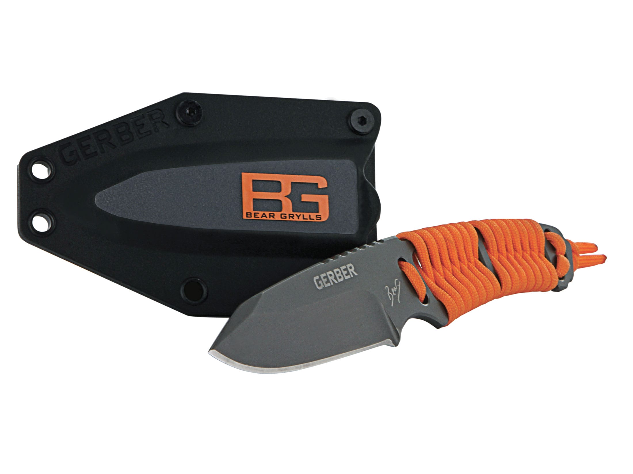 Gerber Bear Grylls Fixed Blade Knife 3.25 Drop Point 5Cr15MoV SS Blade