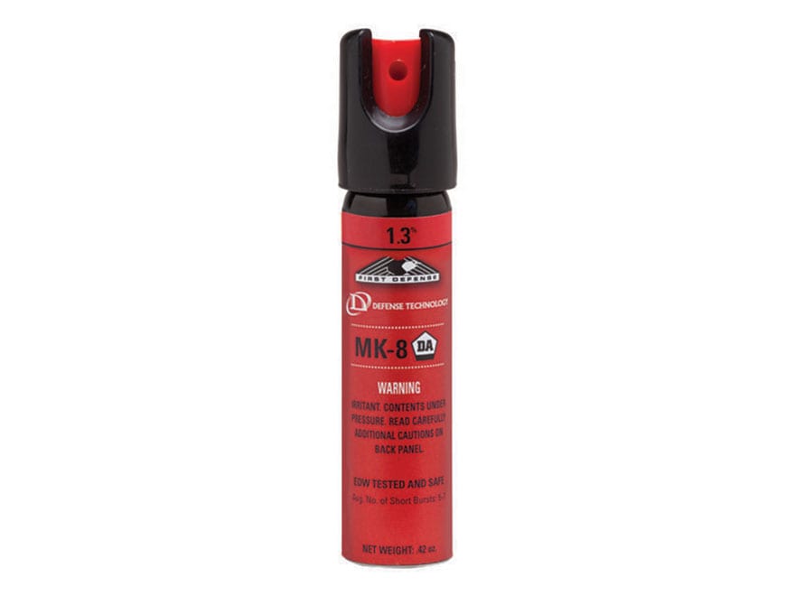 Defense Technology First Defense Pepper Spray .68oz Aerosol MK8 Key