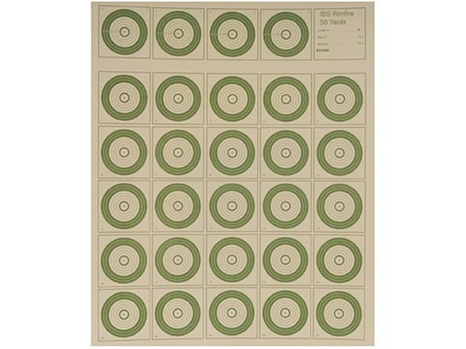 National Target International Bench Rest Shooters Target IBS 50 YD